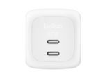 BELKIN USB-Ladegerät "BoostCharge Pro 2-Port-USB-C-GaN-Charger (67 W)", weiß, B:10,5cm H:4,5cm T:10,5cm, Ladegeräte, USB-Ladegerät