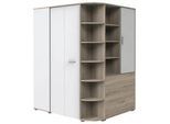 Eckschrank Young Weiß/Eiche San Remo