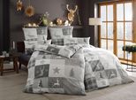 Bettwäsche OTTO HOME "Nicholas", grau, B/L: 155cm x 220cm, 1 Stk., 1 Stk., Linon, B/L: 80cm x 80cm, 2, Linon, Obermaterial: 100% Baumwolle, Bettwäsche, Bettwäsche, Weihnachtsbettwäsche, Winter, in 3 Qualitäten verfügbar
