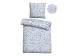 Bettwäsche "0351106", blau (taubenblau), B/L: 155cm x 220cm, 1 Stk., 1 Stk., Biber, B/L: 80cm x 80cm, 2 Stk., Biber, Obermaterial: 60% Baumwolle, 40% Polyester, CASTELL - MARKENBETTWÄSCHE, Bettwäsche, Bettwäsche, Poly-Cotton, wohlig warm, pflegeleicht, atmungsaktiv, Reißverschluss
