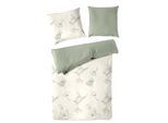 Bettwäsche PRIMERA "Halbleinen-Bettwäsche", grün, B/L: 155cm x 220cm, 1 Stk., 1 Stk., Halbleinen, B/L: 80cm x 80cm, 2 tlg., Halbleinen, Obermaterial: 50% Baumwolle, 50% Leinen, Bettwäsche, Bettwäsche, 55% Baumwolle, 45% Leinen