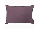 Dekokissen APELT "Stone", lila (mauve, unifarben), B:35cm H:5cm L:45cm, Leinen, Polyester, Dekokissen_Sitzkissen_Kissenhüllen, inclusive Soft-Kissenfüllung 100% PES
