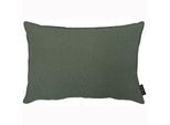 Dekokissen APELT "Stone", grün (grün, unifarben), B:35cm H:5cm L:45cm, Leinen, Polyester, Dekokissen_Sitzkissen_Kissenhüllen, inclusive Soft-Kissenfüllung 100% PES
