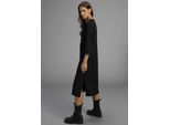 Midikleid LAURA SCOTT, Damen, Gr. 46, N-Gr, schwarz, Milano Rib, Obermaterial: 76% Polyester, 20% Viskose, 4% Elasthan, unifarben, Basic, figurumspielend wadenlang, Rundhals, Kleider Midikleid, aus Milano-Ribstoff, das perfekte Basic