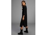 Midikleid LAURA SCOTT, Damen, Gr. 36, N-Gr, schwarz, Milano Rib, Obermaterial: 76% Polyester, 20% Viskose, 4% Elasthan, unifarben, Basic, figurumspielend wadenlang, Rundhals, Kleider Midikleid, aus Milano-Ribstoff, das perfekte Basic