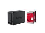 Synology Disk Station DS725+ NAS-Server (2 Schächte) + 2x WD Red WD40EFZZ SATA 3.5" HDD 4 TB Festplatte