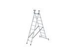 MUNK Aluminium-Mehrzweckleiter 2-teilig nivello®-Traverse 2 x 8 Sprossen (031216)