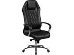 Chefsessel Monterey Schwarz/Lederlook