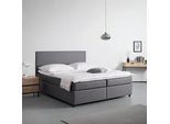 Boxbett Melia Grau ca. 180x200 cm mit Topper