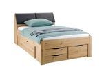 Stauraumbett in Eiche Artisan ca. 140x200cm