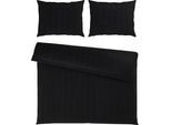 Bettwäsche Xenia Streif XXL Schwarz ca. 200x220cm
