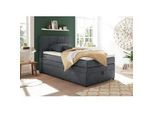 Boxspringbett Tacoma 3 inkl. Topper ca. 120x200cm Anthrazit