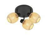 Deckenleuchte Natur Schwarz/Beige max. 5 Watt Deckenlampe