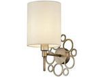 Wandleuchte Anna Creme/Goldfarben max. 40 Watt Wandlampe