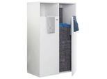 Wäscheschrank KLIDAS XL Weiß ca. 80x110x39 cm