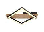 LED-Deckenleuchte Beatrix Schwarz/Dunkelbraun max.12Watt Deckenlampe