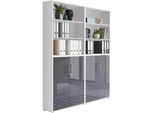 Aktenschrank Office Edition Sw Set 11 Weiß/Anthrazit