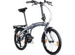 Zündapp ZF20 Speed Folder 20 Zoll Klapprad Faltrad Stadtrad Fahrrad faltbar Klappfahrrad StVZO