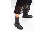 bonprix Stiefel, schwarz, Gr.41, Schöner Winterstiefel im Casual-Look, aus Vegan