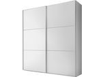 Schwebetürenschrank STAUD "Includo, Made in Germany", weiß (dekor weiß), B:188cm H:222cm T:68cm, Holzwerkstoff, Schränke, Schwebetürenschrank, Mit vier verschiedenen Ausstattungsvarianten