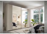Schwebetürenschrank STAUD "Sonett 120, Made in Germany", beige (sand), B:270cm H:222cm T:68cm, Holzwerkstoff, Schränke, Schwebetürenschrank, mit vier verschiedenen Ausstattungsvarianten