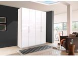 Falttürenschrank WIEMANN "Loft", weiß (weiß, weiß), B:200cm H:236cm T:58cm, Schränke, Falttürenschrank, Glasfront