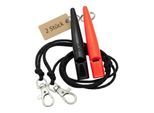 ACME 210.5 Doppelpack Hundepfeife mit Pfeifenband neon orange