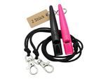 ACME 210.5 Doppelpack Hundepfeife mit Pfeifenband neon pink