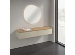 Villeroy und Boch Antao Sideboard K42101HJ 160x26,8x50cm, Waschbeckenplattenfarbe honey oak, silk grey matt lacquer