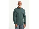 Longsleeve JACK WOLFSKIN "CONFIDENT LS T M", Herren, Gr. M (50), trail, sagopalm, Obermaterial: 100% BAUMWOLLE, Shirts