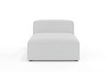 Chaiselongue OTTO HOME "HAILY Liegesessel, Loungemöbel zum Relaxen, Maße B/T/H: 100/130/72 cm", grau (hellgrau), B:100cm H:72cm T:130cm, 100% Polyester, Sofas, Chaiselongue, als Modul oder separat verwendbar, für individuelle Zusammenstellung