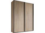 Schwebetürenschrank STAUD "Sinfonie Plus, edles Design in hochwertiger Qualität, Made in Germany", sonoma eiche, B:188cm H:222cm T:68cm, Holzwerkstoff, Schränke, Schwebetürenschrank, Mit vier verschiedenen Ausstattungsvarianten