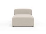 Chaiselongue OTTO HOME "HAILY Liegesessel, Loungemöbel zum Relaxen, Maße B/T/H: 100/130/72 cm", beige (hellbeige), B:100cm H:72cm T:130cm, 100% Polyester, Sofas, Chaiselongue, als Modul oder separat verwendbar, für individuelle Zusammenstellung