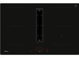 NEFF Kochfeld mit Dunstabzug "V58NHQ4L0", Energieeffizienz: B, schwarz, B:80,2cm H:22,3cm T:52,2cm, Kochfelder, Integr. Abzug & Kombi-Induktion für großes Kochgeschirr, Kochfeld mit Dunstabzug