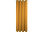 Vorhang WIRTH "Trondheim B", gold (altgoldfarben), B:132cm H:255cm, Chenille, Polyacryl, Gardinen, Vorhang