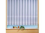 Gardine WECKBRODT "Santos" Gr. 1, weiß, B:300cm H:120cm, Voile, Polyester, Gardinen, Gardine, echte Stickerei, Voile, halbtransparent, Bordüre, Kante, Store