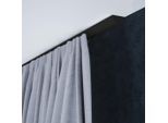 Gardinenschiene SN DECO GROUP "Objektschiene SC" Gr. 3, schwarz, L:160cm T:1cm, Aluminium, Gardinenstangen, Gardinenschiene, erhältlich in versch. Längen und Farben, Innenlauf, Vorlangschiene