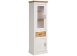 Vitrine OTTO HOME "Selma", weiß (weiß, natur), Schränke, Vitrine, Höhe 180 cm