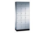 C+P Schließfachschrank Intro, 18 Fächer, H1950xB920xT500mm Front Lichtgrau Korpus Lichtgrau ; C + P Möbelsysteme (8670-301|S10004)
