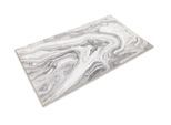 Badematte WECON HOME "Jani", grau (platin grau), H:5mm, Polyester, Badematten, Badematte, Marmor Design, waschbar, rutschfest, schnell trocknend, Badteppich