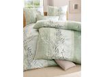 Bettwäsche ESTELLA Gr. 3, grün (lindgrün), B/L: 155cm x 220cm, Jersey,Interlock-Jersey, B/L: 80cm x 80cm, 3 Stk., Jersey;Interlock-Jersey, 100% Baumwolle, Bettwäsche, Bettwäsche