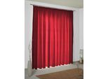 Vorhang WIRTH "Toco-Ranke" Gr. 2, rot, B:132cm H:175cm, Chenille, Polyacryl, Polyester, Gardinen, Vorhang