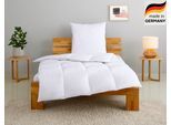 Daunenbettdecke + Kopfkissen OTTO HOME "TAMINS, Bettdecke 135x200 cm und 155x220 cm, 2-tlg.", weiß, B/L: 155cm x 220cm Anzahl Teile 1, B/L: 80cm x 80cm Anzahl Teile 1, Bezug: Baumwolle Füllung: Entendaune/-feder, warm, Bettdecken Bezug: 100% Baumwolle. Kopfkissen Bezug: 100% Baumwolle. Bettdecken Füllung: 100% Daunen. Kopfkissen Füllung: 85% Federn, 15% Daunen, Bettwaren-Sets, Daunenbettdecke + Ko