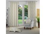 Vorhang WIRTH "Lahstedt" Gr. 3, beige (creme), B:135cm H:225cm, Jacquard, Polyacryl, Polyester, Gardinen, Vorhang