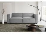 Schlafsofa WERK2 "Kansas Breite 252 cm, modern & bequem, viel Platz, kubisches Design", grau, B:252cm H:76cm T:99cm, 90% Polyester, 10% Nylon, Sofas, Schlafsofa, Cord, Bettkasten