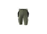 Mascot Shorts mit abnehmbaren Hängetaschen Handwerkershorts Größe C46, moosgrün (17149-311-33-C46)