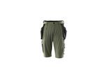 Mascot Shorts mit abnehmbaren Hängetaschen Handwerkershorts Größe C49, moosgrün (17149-311-33-C49)