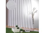 Gardine WECKBRODT "Lena" Gr. 35, weiß, B:900cm H:95cm, Polyester, Gardinen, Gardine, Websablè, halbtransparent, Faltenband, Effektfäden, Beschwerungsband, Topseller