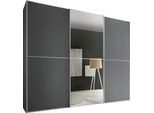 Schwebetürenschrank STAUD "Sinfonie Plus, edles Design in hochwertiger Qualität, Made in Germany", vulkan, B:280cm H:222cm T:68cm, Holzwerkstoff, Schränke, Schwebetürenschrank, Mit Spiegeltüre und vier verschiedenen Ausstattungsvarianten