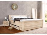 Bett PRIESS "Husum Schlafzimmer Jugendzimmer Rahmenbett", braun (struktureichefarben hell), B:150cm H:85cm L:208cm, Betten, Bett, mit Komforthöhe verschiedene Ausführungen hochwertige Premium Qualität